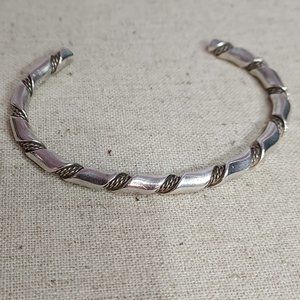 heavy double twisted sterling .925 cuff